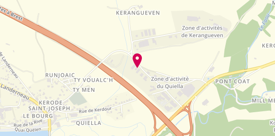 Plan de TCR Services, Zone Artisanale Quiella, 29590 Le Faou