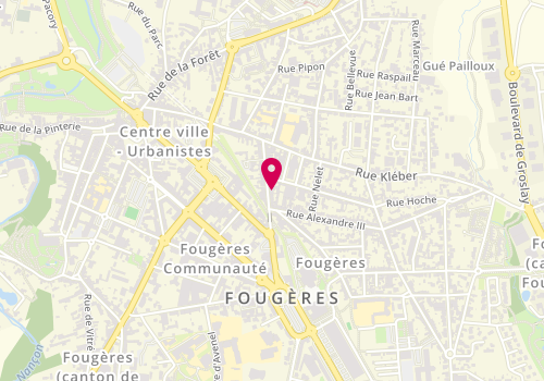 Plan de Occaz'out, 26 Rue des Feuteries, 35300 Fougères