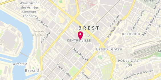 Plan de Brest AZ Telecom, 101 Rue de Siam, 29200 Brest