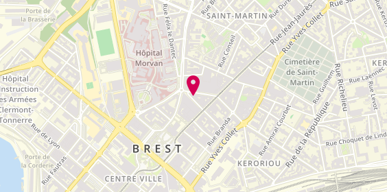 Plan de Brest Mobile Shop, 29 Rue de la 2ème Db, 29200 Brest
