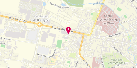 Plan de Amix Informatique, 153 Rue de Bretagne, 61000 Alençon