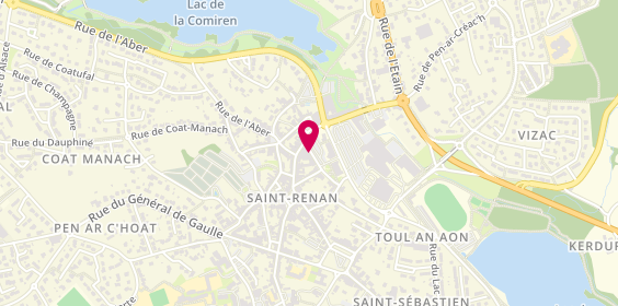 Plan de Menez Radio Sell, 9 Rue Léon Cheminant, 29290 Saint-Renan