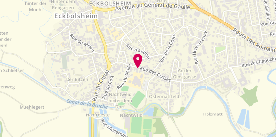 Plan de Akena Informatique, 16 Rue des Cerises, 67201 Eckbolsheim