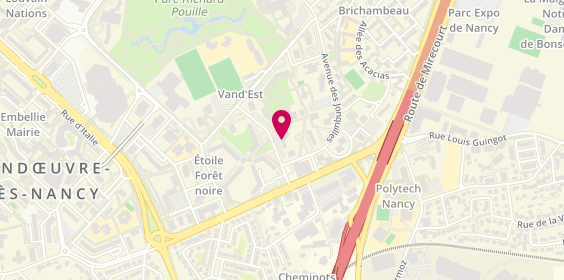Plan de Pc Store Micro Services, 11 Rue d'Amsterdam, 54500 Vandœuvre-lès-Nancy