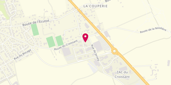 Plan de Assistech Informatique, 1020 Route du Croissant, 50380 Saint-Pair-sur-Mer