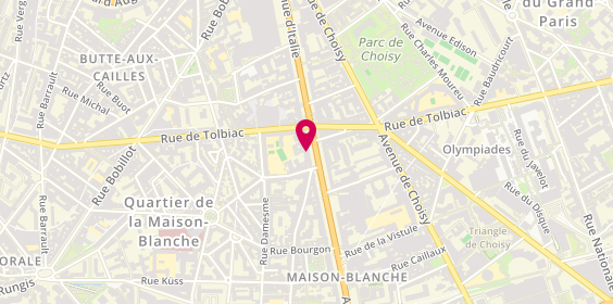 Plan de Office DEPOT, 92 avenue d'Italie, 75013 Paris