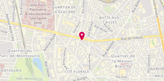 Plan de Aborno Informatique, 225 Rue de Tolbiac, 75013 Paris