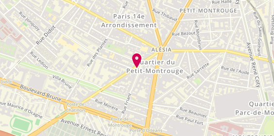 Plan de PC Market, 15 Avenue Jean Moulin, 75014 Paris