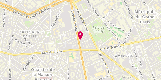 Plan de Tolbiac Informatique, 49 avenue d'Italie, 75013 Paris