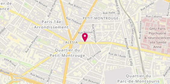 Plan de Office DEPOT, 44 Rue d'Alésia, 75014 Paris