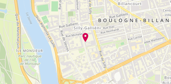 Plan de Exalog, 97 Rue de Bellevue, 92100 Boulogne-Billancourt