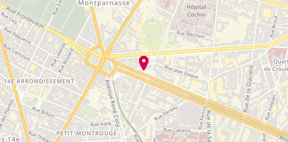 Plan de BCM Informatique, 78 place Saint-Jacques, 75014 Paris