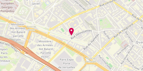 Plan de Sunrise Phone Shop, 72 Rue Vasco de Gama, 75015 Paris