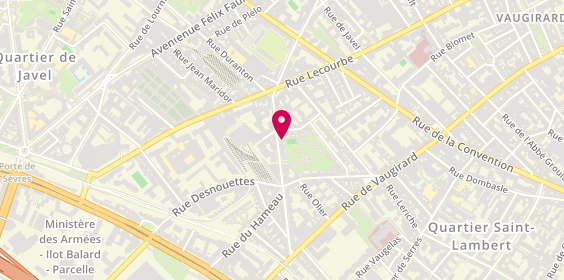 Plan de A A (Akamas Associes) - A B (Akamas Bure, 203 Rue de la Croix Nivert, 75015 Paris