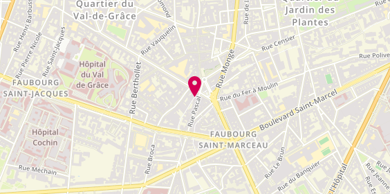 Plan de Microccase/ Madagascar Call Center, 12 Rue Pascal, 75005 Paris