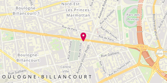 Plan de Digital Print Services, 45 Route de la Reine, 92100 Boulogne-Billancourt