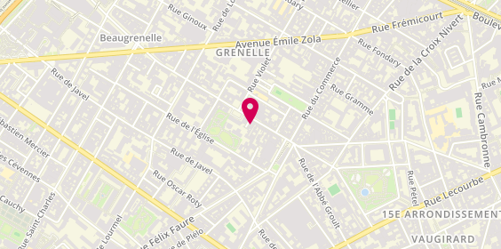 Plan de Abca, 82 Rue des Entrepreneurs, 75015 Paris