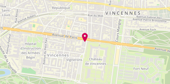 Plan de Khushboo informatique, 4 avenue du Général de Gaulle, 94300 Vincennes