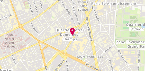 Plan de FNAC, 136 Rue de Rennes, 75006 Paris