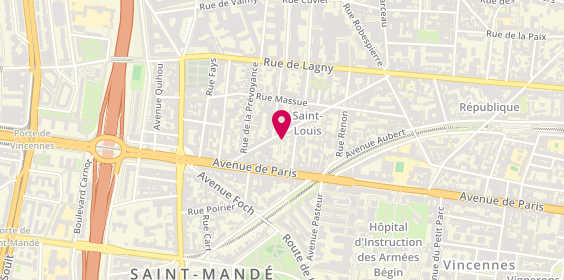 Plan de Leader Informatique Distribution L.I.D, 41 Rue des Laitières, 94300 Vincennes