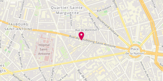 Plan de Chrono Project, 224 Rue du Faubourg Saint-Antoine, 75012 Paris