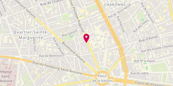 Plan de Delepierre Equipement Formation Inform Defi, 33 Avenue Philippe Auguste, 75011 Paris