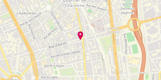 Plan de As Reparation et Multi Services, 90 Rue d'Avron, 75020 Paris