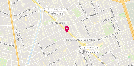 Plan de Planet Gsm et Electronics, 108 Boulevard Voltaire, 75011 Paris