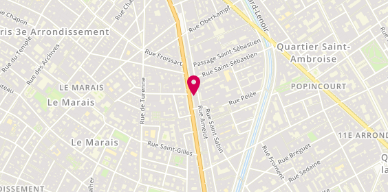 Plan de Graphtec, 62 Rue Amelot, 75011 Paris