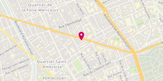 Plan de Cartoooche, 84 Avenue de la Republique, 75011 Paris