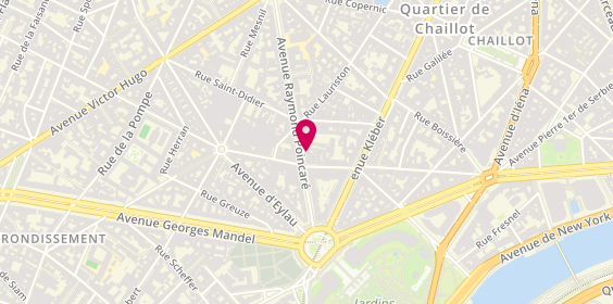 Plan de Office Depot Express, 24 avenue Raymond Poincaré, 75016 Paris