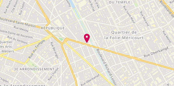 Plan de Cip France Informatique Paris, 13 avenue de la République, 75011 Paris