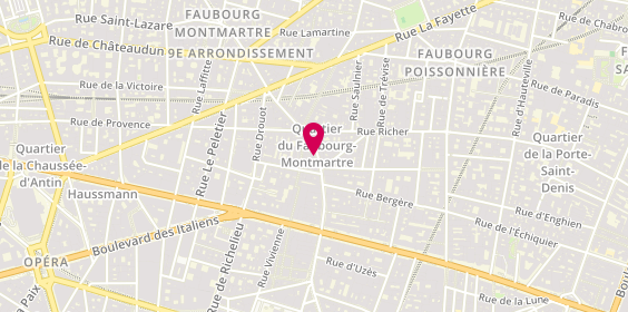 Plan de BluePARTSTORE SAS, 27 Rue du Faubourg Montmartre, 75009 Paris