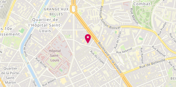 Plan de OULA Fahe Emmanuel, 23 Rue de Sambre-Et-Meuse, 75010 Paris