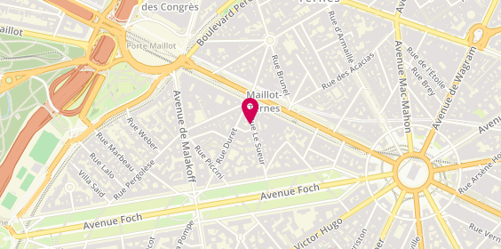 Plan de Officiel des Pros - Les Pages Entreprises, 21 Rue le Sueur, 75116 Paris