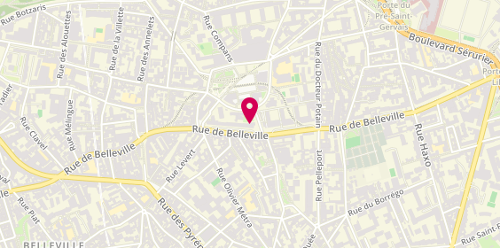 Plan de Office DEPOT, 213 Rue de Belleville, 75019 Paris