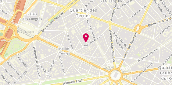 Plan de Hongli Informatique, 1 Rue du Colonel Moll, 75017 Paris