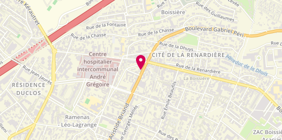 Plan de S.S Multiservice, 241 Boulevard Aristide Briand, 93100 Montreuil