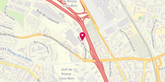 Plan de 2j Partners, 8 Rue Lisbonne, 93110 Rosny-sous-Bois