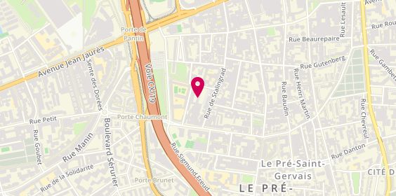 Plan de N2L Informatique, 9 Rue Lamartine, 93310 Le Pré-Saint-Gervais