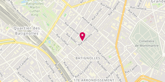 Plan de Tel'Espace, 91 Rue Legendre, 75017 Paris