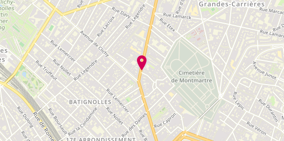 Plan de Hb Multimedia Informatique, 14 avenue de Saint-Ouen, 75018 Paris