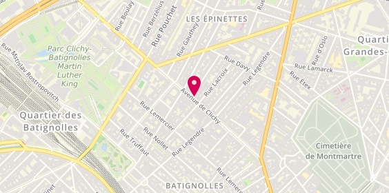 Plan de InfoGsm, 118 avenue de Clichy, 75017 Paris