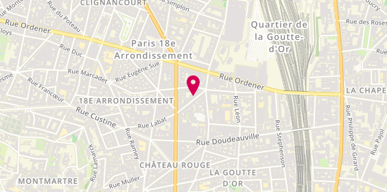 Plan de Ktc, 10 Rue Labat, 75018 Paris