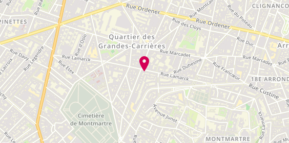 Plan de Atoutek, 97 Rue Lamarck, 75018 Paris