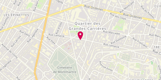 Plan de BFC, 111 Rue Lamarck, 75018 Paris