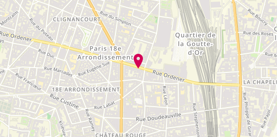 Plan de Hamim informatique, 57 Rue Ordener, 75018 Paris