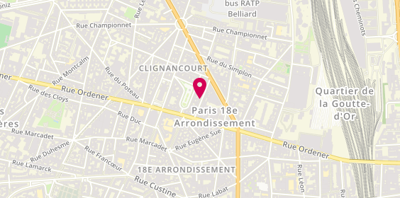 Plan de Option Conseil, Rdc
15 Rue Baudelique, 75018 Paris