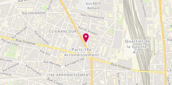 Plan de Le Royal, 20 Boulevard Ornano, 75018 Paris