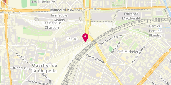 Plan de Ingesis, Cap 18 73 Rue de l'Evangile Tranche 4
189 Rue d'Aubervilliers, 75018 Paris